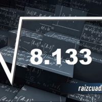 Resultado de la raíz de 8133