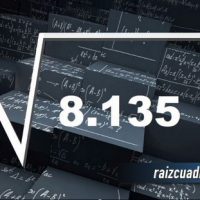 Resultado de la raíz de 8135