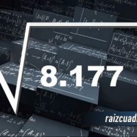 Resultado de la raíz cuadrada de 8177