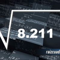 ¿Qué resultado obtenemos al resolver la raíz de 8211?