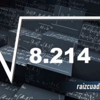 ¿Qué resultado obtenemos al resolver la raíz cuadrada de 8214?