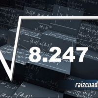 Resultado de la raíz cuadrada de 8247