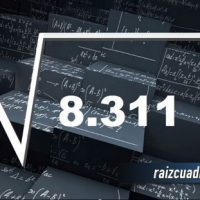 Resultado de la raíz cuadrada de 8311