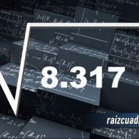 Resultado de la raíz cuadrada de 8317
