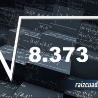 ¿Cuál es la raíz de 8373?