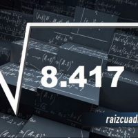 Resultado de la raíz cuadrada de 8417