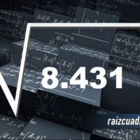 ¿Cuál es el resultado de la raíz de 8431?