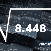 Resultado de la raíz cuadrada de 8448