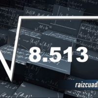 Resultado de la raíz cuadrada de 8513