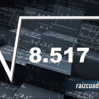 Resultado de la raíz de 8517
