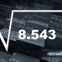 Resultado de la raíz de 8543