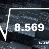Resultado de la raíz de 8569