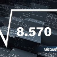 Resultado de la raíz cuadrada de 8570