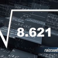 ¿Cuál es el resultado de la raíz cuadrada de 8621?