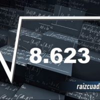 Resultado de la raíz cuadrada de 8623