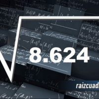 ¿Cuál es el resultado de la raíz cuadrada de 8624?