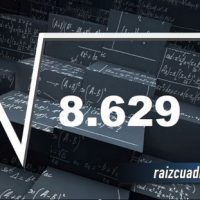 ¿Cuál es el resultado de la raíz de 8629?