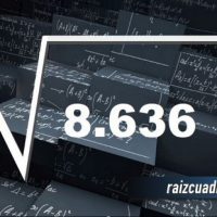 Resultado de la raíz de 8636