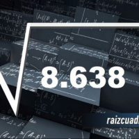 ¿Qué se obtiene al resolver la raíz cuadrada de 8638?