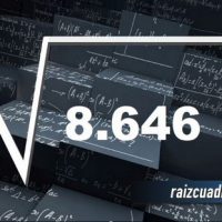Resultado de la raíz de 8646