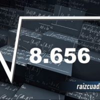 Resultado de la raíz de 8656