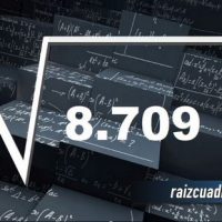 ¿Cuál es el resultado de la raíz cuadrada de 8709?