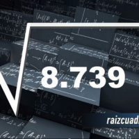 ¿Cuál es el resultado de la raíz de 8739?