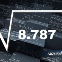 Resultado de la raíz de 8787