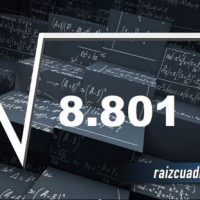 Resultado de la raíz cuadrada de 8801