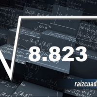 ¿Cuál es el resultado de la raíz de 8823?
