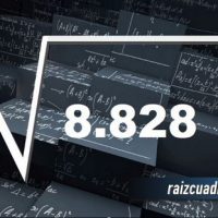 ¿Qué resultado obtenemos al resolver la raíz cuadrada de 8828?