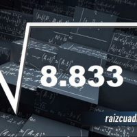 ¿Cuál es la raíz de 8833?