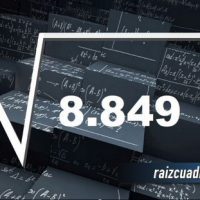 Resultado de la raíz de 8849