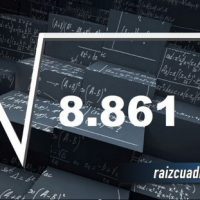 Resultado de la raíz cuadrada de 8861