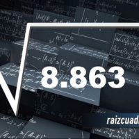 ¿Cuál es el resultado de la raíz de 8863?