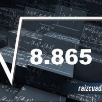 Resultado de la raíz de 8865