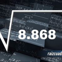 ¿Qué se obtiene al resolver la raíz de 8868?