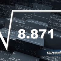 Resultado de la raíz cuadrada de 8871