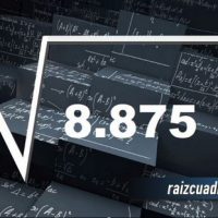 ¿Cuál es la raíz cuadrada de 8875?
