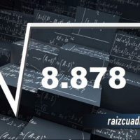 ¿Qué resultado obtenemos al resolver la raíz de 8878?