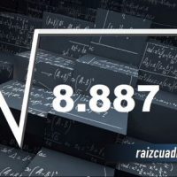 Resultado de la raíz cuadrada de 8887