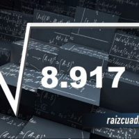 ¿Qué resultado obtenemos al resolver la raíz de 8917?