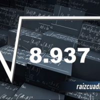 ¿Cuál es la raíz cuadrada de 8937?