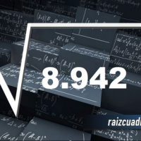 Resultado de la raíz cuadrada de 8942