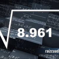 Resultado de la raíz de 8961