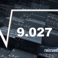 ¿Cuál es la raíz cuadrada de 9027?