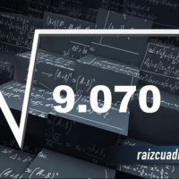¿Cuál es la raíz de 9070?
