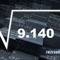 Resultado de la raíz de 9140