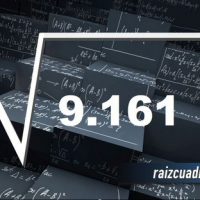 Resultado de la raíz de 9161