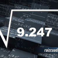 Resultado de la raíz de 9247